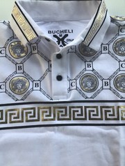 Men’s Bucheli Polo T Shirt,Italian Style,Cotton,Slim Fit,Stretch S…..A20.