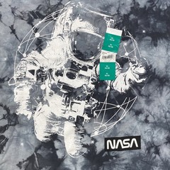 Nasa Shirt Mens xl gray tye dye astronaut outerspace graphic space suit ship