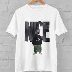 NICE Boy Streetwear Graphic Tee Smiley Hoodie Style Hip Hop Trend T-Shirt Unisex