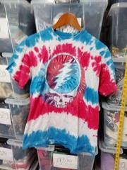 Grateful Dead Liquid Blue Tie Dye Red White Blue S Steal Your Face Graphic A50