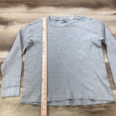 Jachs Waffle Knit Thermal Mens Large Heritage Cotton Blend Crewneck Grey Shirt
