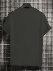 Men’S Casual Graphic Tee Classic Crew Neck Design Trendy Street Style T-shirt♮