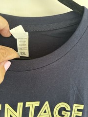 UNEEK UNISEX T SHIRT NAVY ‘VINTAGE 1955’ LOGO SIZE 3XL SHORT SLEEVE