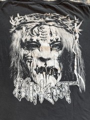 Vintage Early 2000s Slipknot Maggot Face Double Sided T Shirt Sz M Nu Metal Band