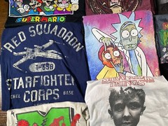Reseller Lot of 9 Modern Pop Culture TV Movies Graphic T-Shirts SS Various Sizes