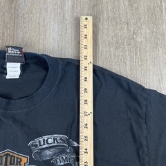 Harley Davidson T Shirt Work Sucks It’s Time To Ride Y2K Men’s 2XL Hanes Beefy T
