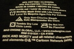 RICK & MORTY Portal Boys Cartoon Network Adult Swim T-Shirt MENS MEDIUM NEW