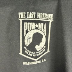 Vintage Single Stitch T Shirt XL POW MIA The Wall USA Military Veteran Black Tee