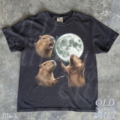 Vintage Capybara Galaxy Animal Graphic Comfort Tee
