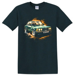 BMW E21 Alpina Old Car T Shirt Classic Green Coupe Racing Tee