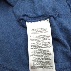 Polo Ralph Lauren T-Shirt -XXL Blue Heather -White Pony -Chain stitch Spellout