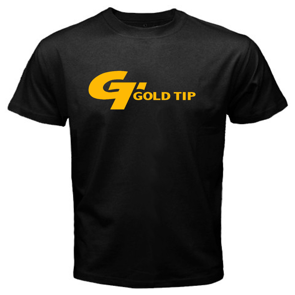 Gold Tip Arrow Men’s Black T-Shirt Size S to 5XL