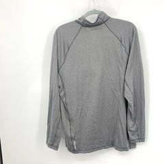 LL Bean Men Size Large TALL LT Shirt 1/4 Zip Pullover Top Gray Base Layer