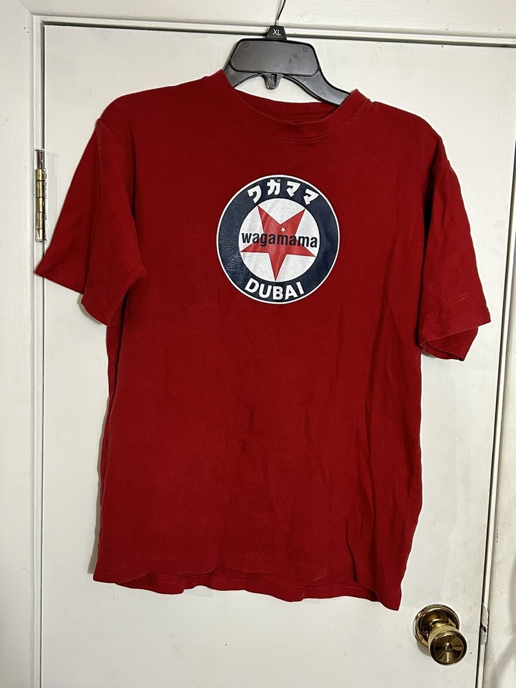 Wagamama DUBAI Vintage restaurant Staff T Shirt Medium 2005 quality made in UAE