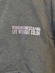 🔥 Working On Escaping Double Tee Shirt 👕 Men’s Size L Graphic Streetwear