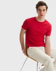 Hanes Men Crew neck T-Shirt 4-Pack ComfortSoft 100% Cotton Heavyweight Tee Plain
