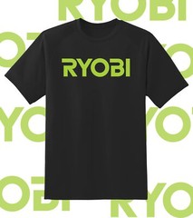Ryobi Tools TEXT Logo shirt 6 Sizes Youth Med- Adult 6XL! Fast Ship!