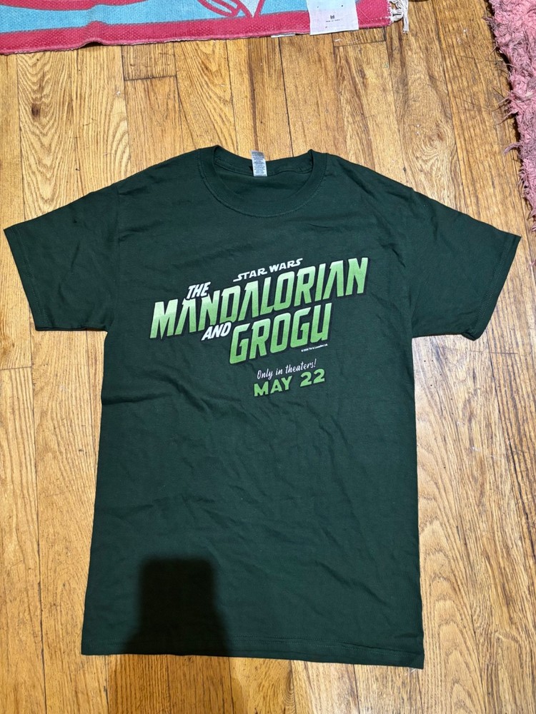Star Wars The Mandalorian and Grogu Movie Promo T-Shirt Size M Medium Barco HDR