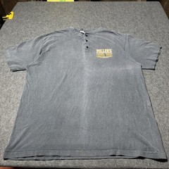 VTG 90s Millers Custom Parts Henley Biker Shirt Mens XL Fader Grunge