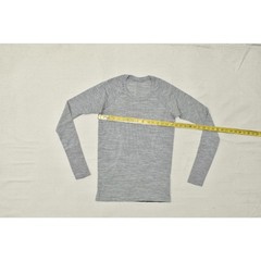 Lululemon Metal Vent Tech 1.0 Striped Black White Long Sleeve Tee Shirt Size 8