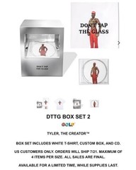 Don’t Tap the Glass Cd Box Set 2 XL White T-shirt Tyler The Creator NEW DTTG