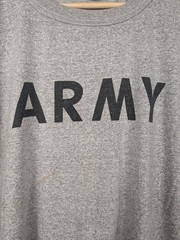 Vtg 80s US Army Faded PFU Shirt Large Military PE Track Gray Single Stitch