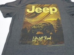 JEDCO Jeep Live Off Road Heather Gray T Shirt Size Medium