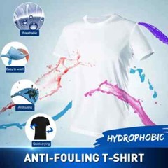 Quick Top Short Sleeve Hiking Shirt Anti-Dirty Waterproof Men T Shirt
