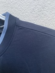 Kenneth Cole T-Shirt Deep Water Blue Large Short Sleeve Crew Neck Logo $49