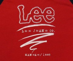 Lee Jeans Co Vintage T Shirt 1980’s Kansas 1889 Classic Logo Levis Rival