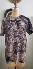 AFFLICTION Y2K Puppet Master Skull T-shirt, L