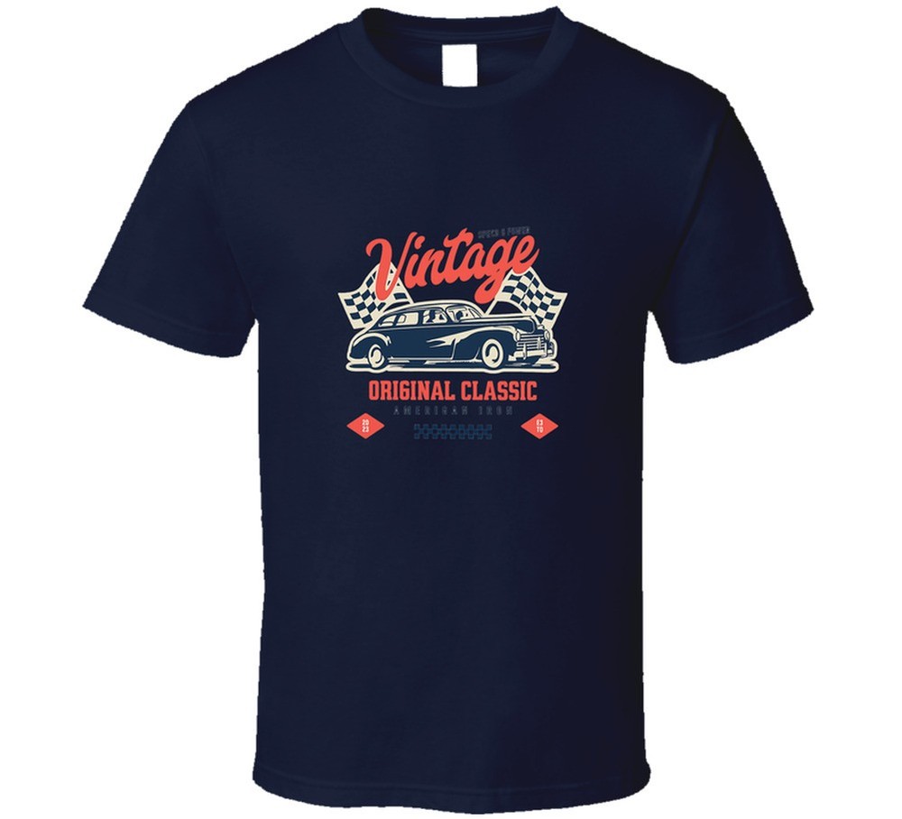 Vintage Car Graphic T Shirt
