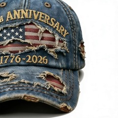 250 Anniversary USA Hat Adjustable Embroidered 250th Anniversary Patriotic Re…