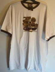 Dodge Super Bee Six Pack To Go Ringer T Shirt XL Mopar Retro Graphic