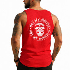 Not My Circus Not My Monkeys Unisex (On Back) Tank Top