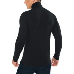Men’s Mock Turtleneck T-Shirt Solid Long Sleeve Pullover Basic Undershirt Tops