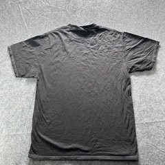 Port Company Shirt Mens M Black Crewneck T-Shirt Cotton Contrasting Trim