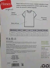 Hanes Men’s Stretch 2 Black & 1 Gray T-Shirts, 3 Pack, Size Small New