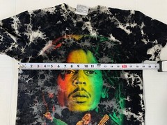 Vintage Bob Marley Single Stitch Tie Dye T Shirt Double Sided The Roxx 90’s Y2K