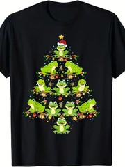 Funny Christmas Frog T-Shirt – 100% Cotton – 220g – Christmas Tree Gift