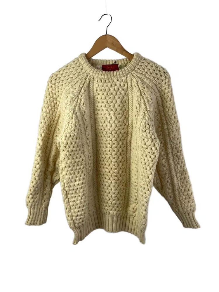 Other Brands Knit Sweater (Thick) M Wool CRM Solid Color