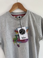 Pretty Green x Beatles Hello Goodbye T Shirt XS Extra Small Grey BNWT