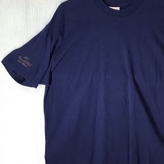 vintage hanes heavyweight Tshirt Short Sleeve Crew, Blue USA Single Stitch 1994