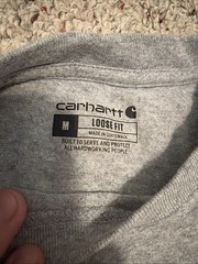 Carhartt Men’s Loose Fit Long-Sleeve Shirt Size Large Gray