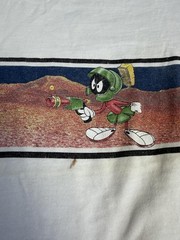 Vintage Looney Tunes Marvin The MartianShirt Mens L White 1997 Warner Bros Tee
