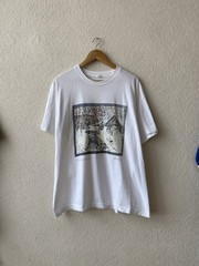 Vintage 1998 Tom Butler Winter Scene With A Mill Art Print Graphic T Shirt