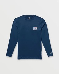 Billabong Runner Loose Fit Long Sleeve Surf Tee Navy sz Extra Large NWT