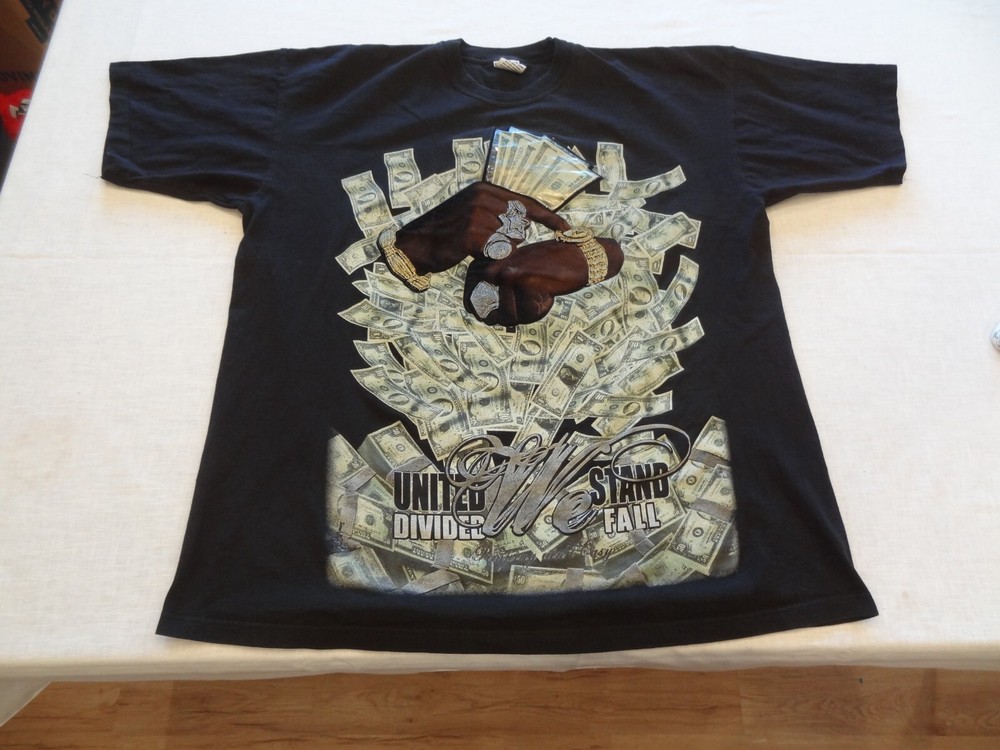 Vintage John Son Y2K United We Stand Streetwear Shirt 3XL Money Rap