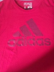 Adidas Climalite Performance Tee Women’s Pink Short Sleeve T-Shirt Size L