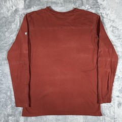 Kuhl Wildfibre Shirt Mens L Red Long Sleeve Organic Cotton Hiking Outdoor